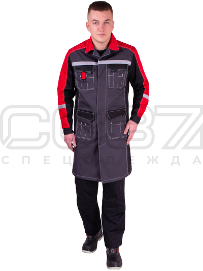Халат рабочий мужской Мега-1
